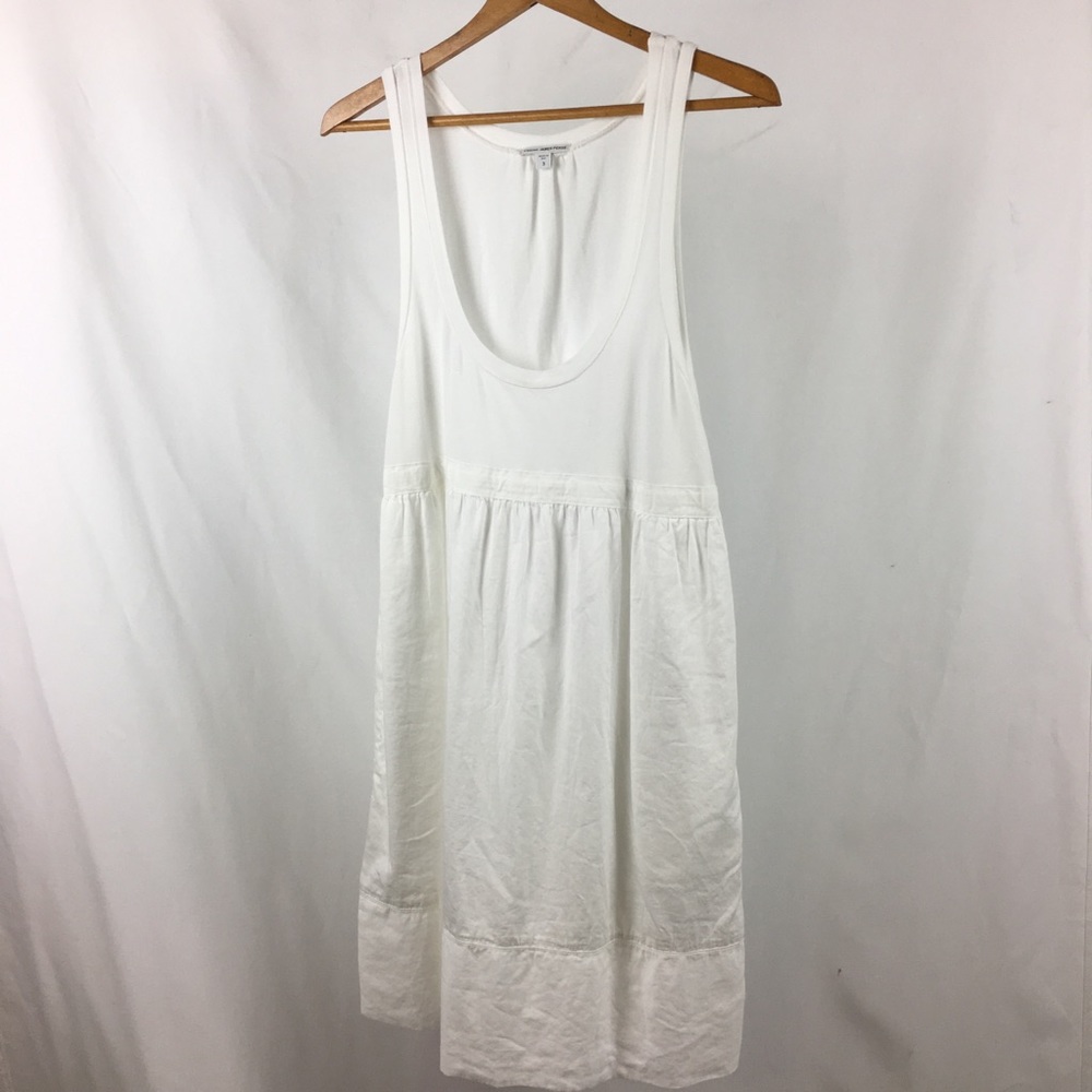 James Perse White Coverup Dress Tank - Size Large